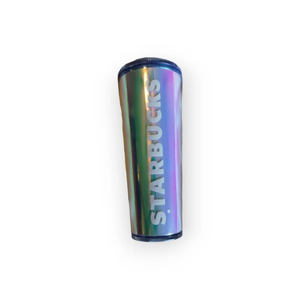 NEW STARBUCKS 2023 SUMMER IRIDESCENT DOME LID 24 OZ. VENTI COLD CUP TUMBLER - Picture 2 of 3